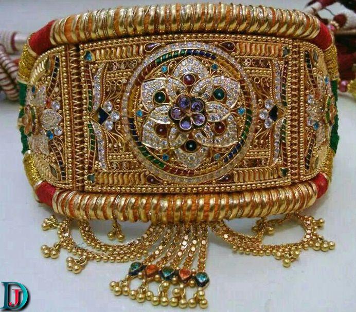 New and Latest Design of Rajasthani fancy gold hath-baajubandh 