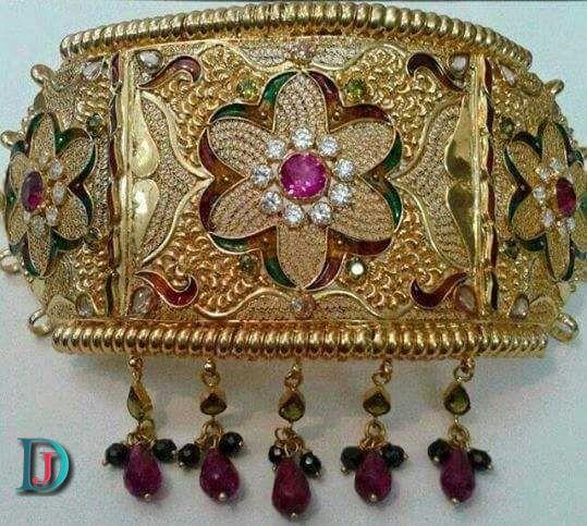 New and Latest Design of Rajasthani fancy gold hath-baajubandh 