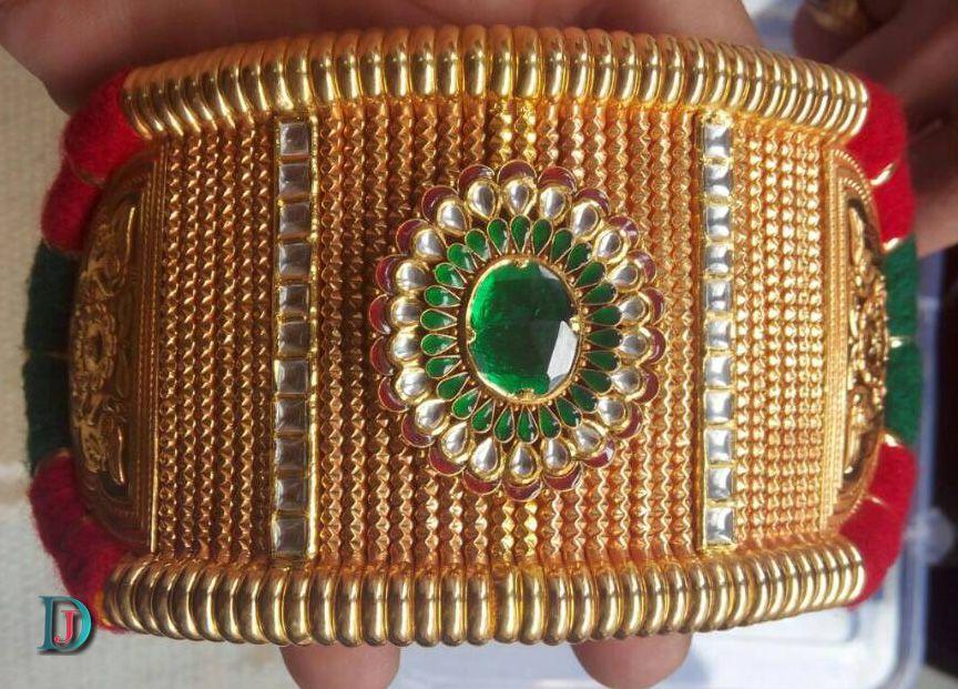 New and Latest Design of Rajasthani fancy gold hath-baajubandh 