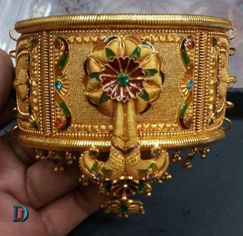 New and Latest Design of Rajasthani fancy gold hath-baajubandh 