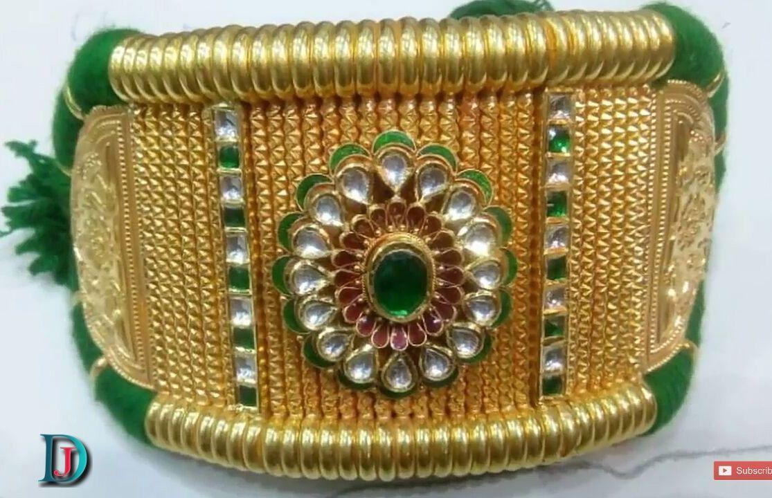 New and Latest Design of Rajasthani fancy gold hath-baajubandh 