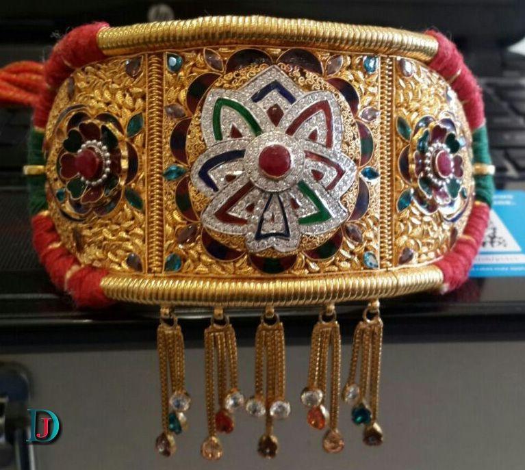 New and Latest Design of Rajasthani fancy gold hath-baajubandh 