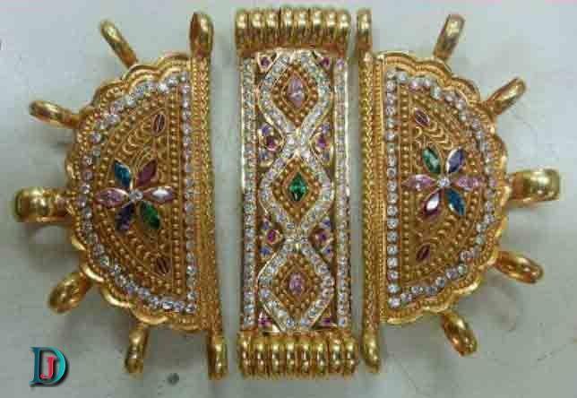 New and Latest Design of Rajasthani fancy gold hath-baajubandh 