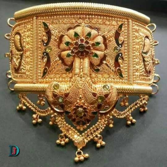 New and Latest Design of Rajasthani fancy gold hath-baajubandh 