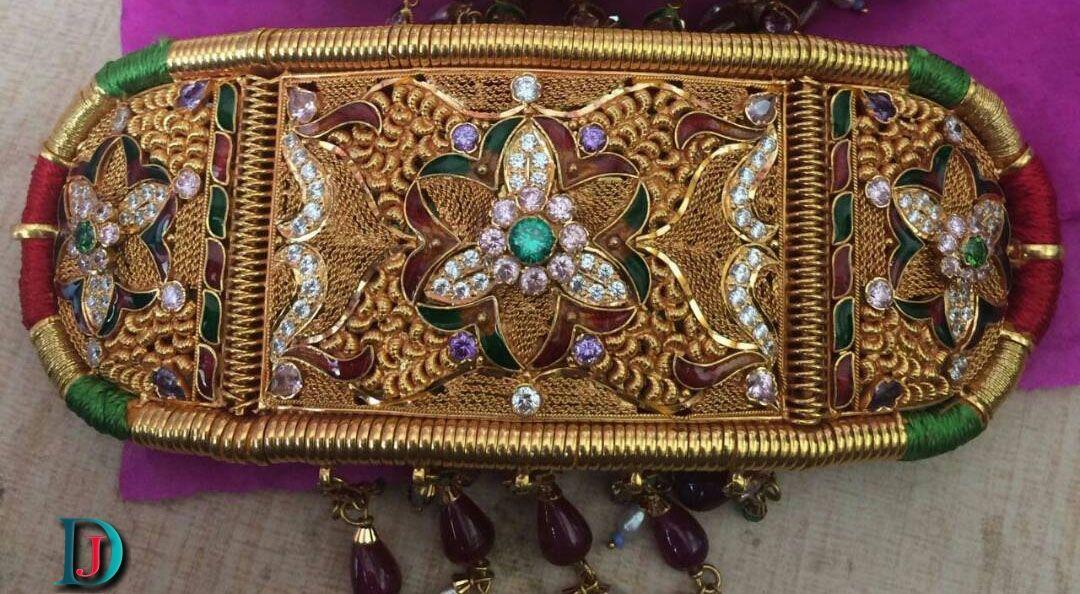 New and Latest Design of Rajasthani fancy gold hath-baajubandh 