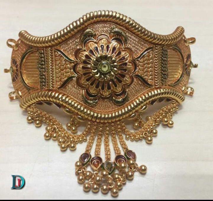 New and Latest Design of Rajasthani fancy gold hath-baajubandh 