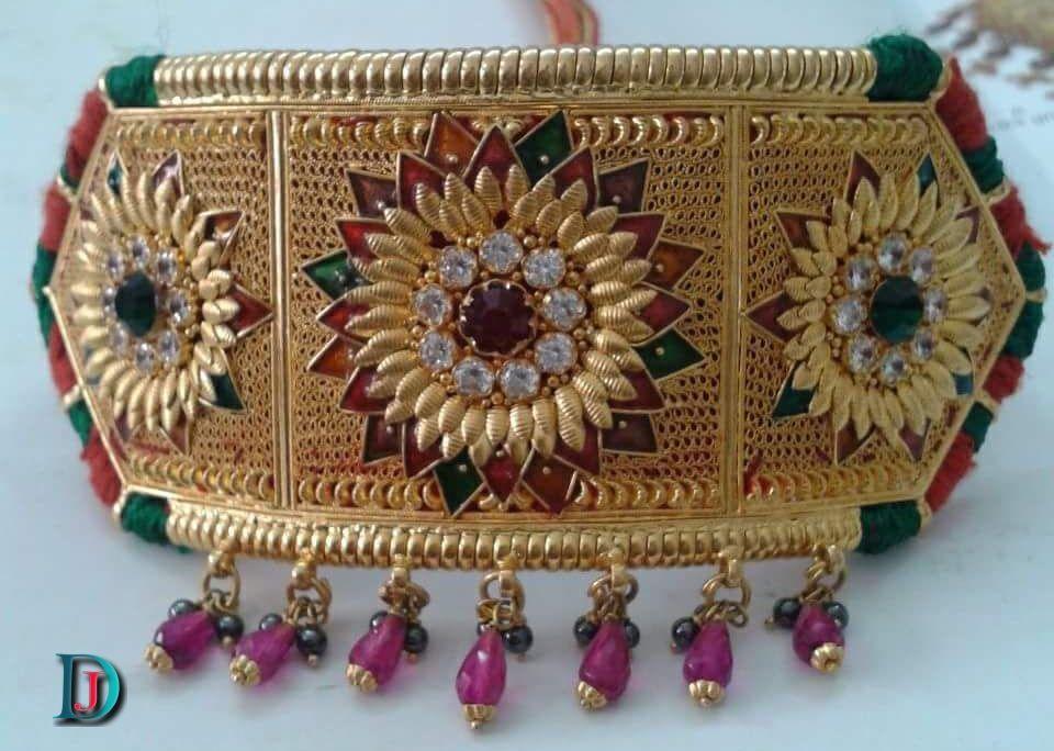 New and Latest Design of Rajasthani fancy gold hath-baajubandh 