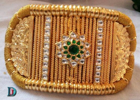 New and Latest Design of Rajasthani fancy gold hath-baajubandh 