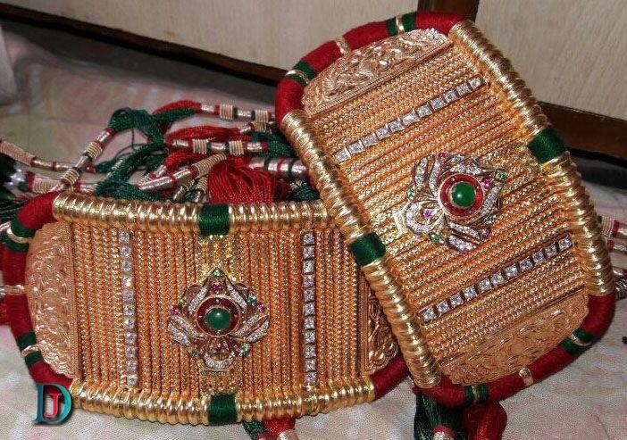 New and Latest Design of Rajasthani fancy gold hath-baajubandh 