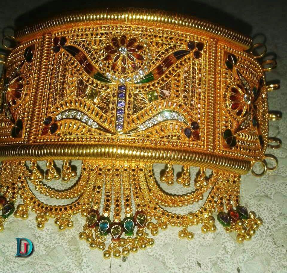 New and Latest Design of Rajasthani fancy gold hath-baajubandh 