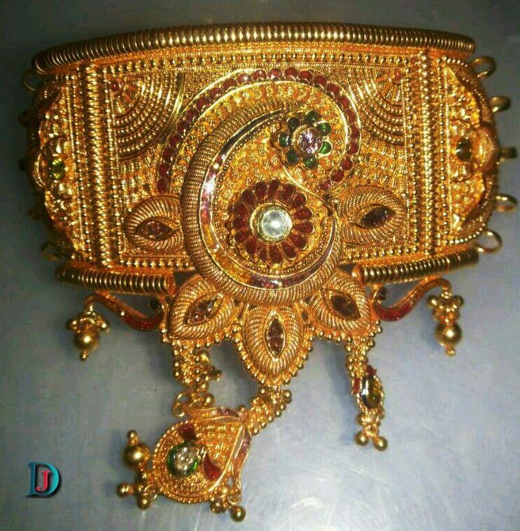 New and Latest Design of Rajasthani fancy gold hath-baajubandh 