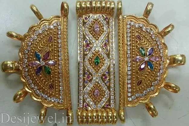 New and Latest Design of Rajasthani fancy gold hath-baajubandh 