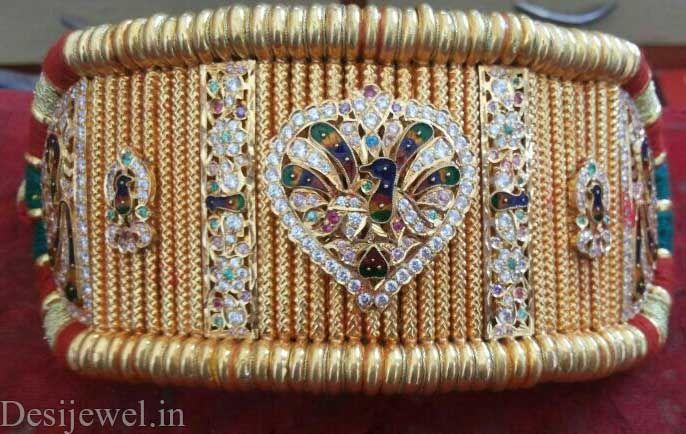 New and Latest Design of Rajasthani fancy gold hath-baajubandh 