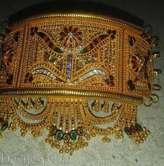 New and Latest Design of Rajasthani fancy gold hath-baajubandh 