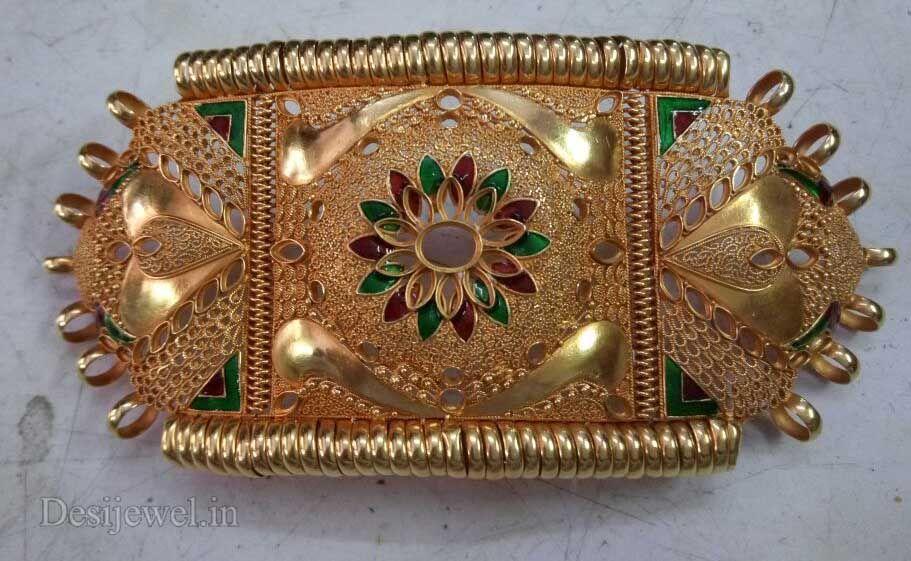 New and Latest Design of Rajasthani fancy gold hath-baajubandh 