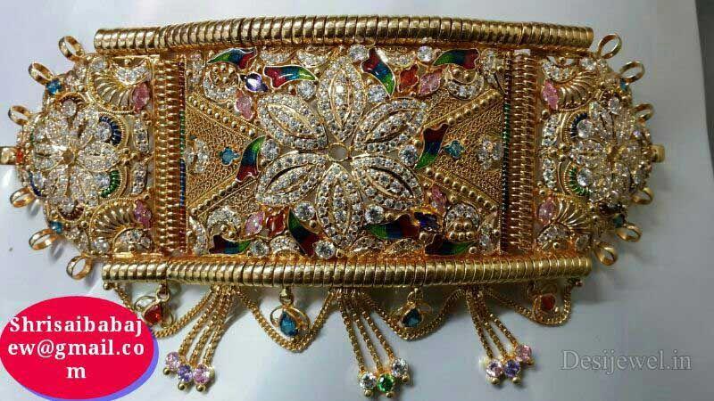 New and Latest Design of Rajasthani fancy gold hath-baajubandh 