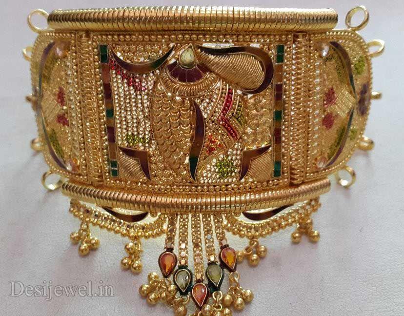 New and Latest Design of Rajasthani fancy gold hath-baajubandh 