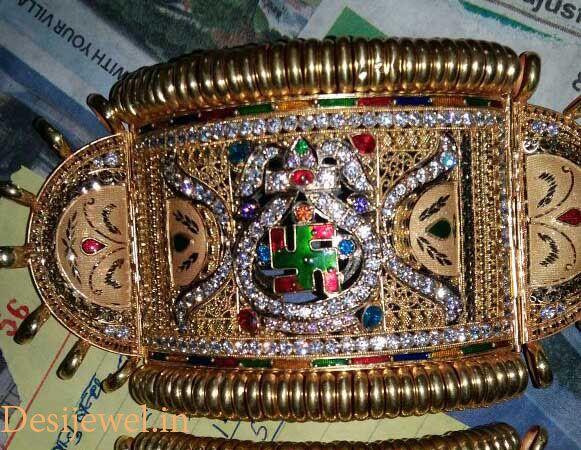 New and Latest Design of Rajasthani fancy gold hath-baajubandh 