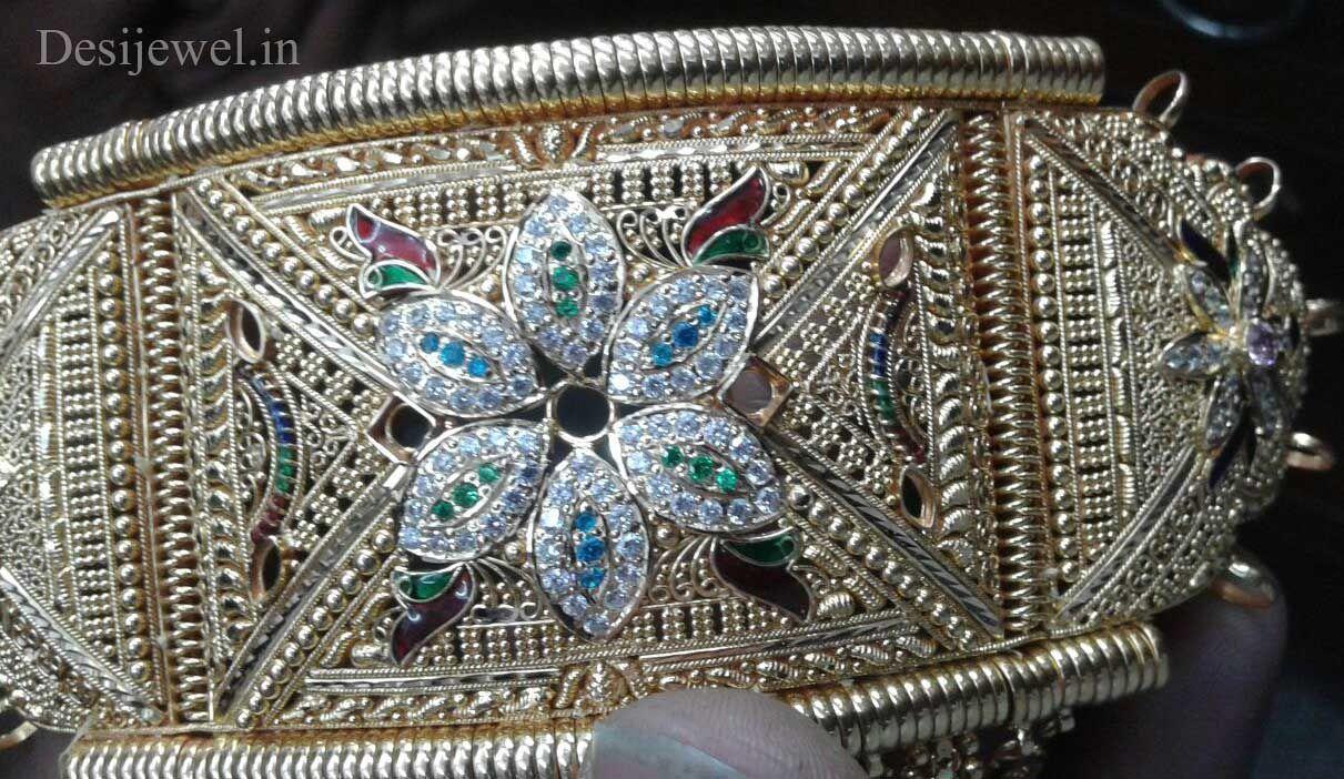 New and Latest Design of Rajasthani fancy gold hath-baajubandh 