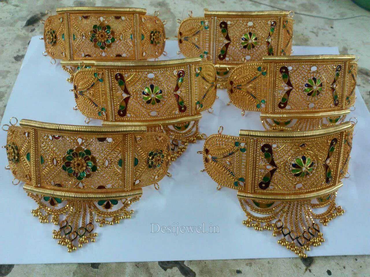 New and Latest Design of Rajasthani fancy gold hath-baajubandh 