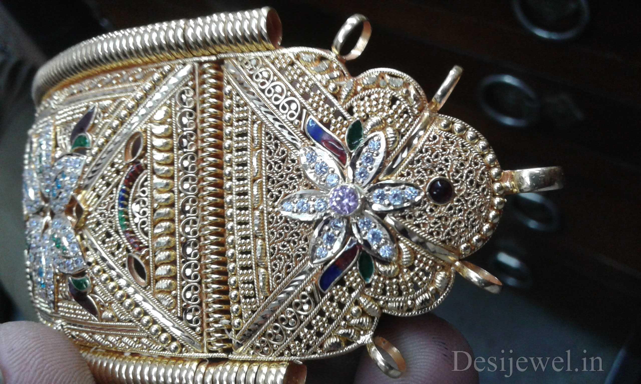 New and Latest Design of Rajasthani fancy gold hath-baajubandh 