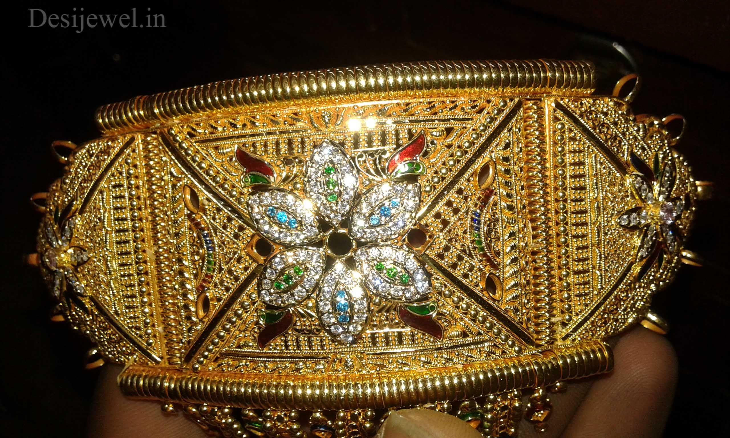 New and Latest Design of Rajasthani fancy gold hath-baajubandh 