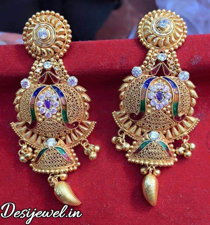 New and Latest Design of Rajasthani desi fancy gold Bala/Kaan-pata 