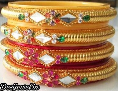 New and Latest Design of Rajasthani fancy gold Bangles 