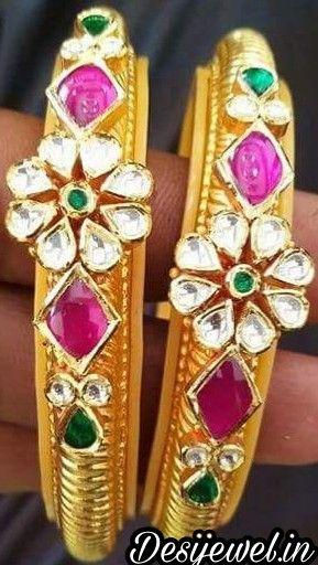 New and Latest Design of Rajasthani fancy gold Bangles 