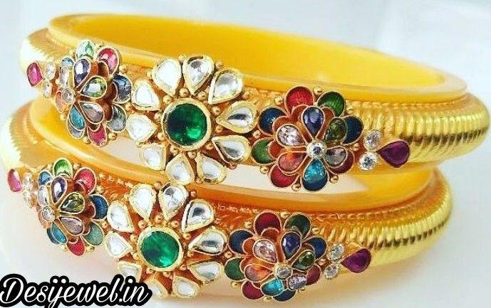 New and Latest Design of Rajasthani fancy gold Bangles 