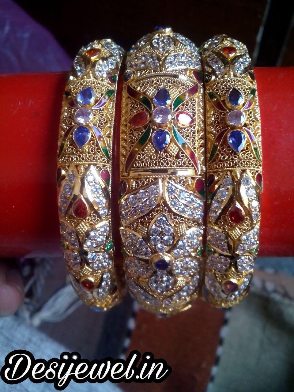 New and Latest Design of Rajasthani fancy gold Bangles 