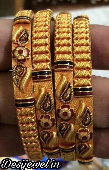 New and Latest Design of Rajasthani fancy gold Bangles 