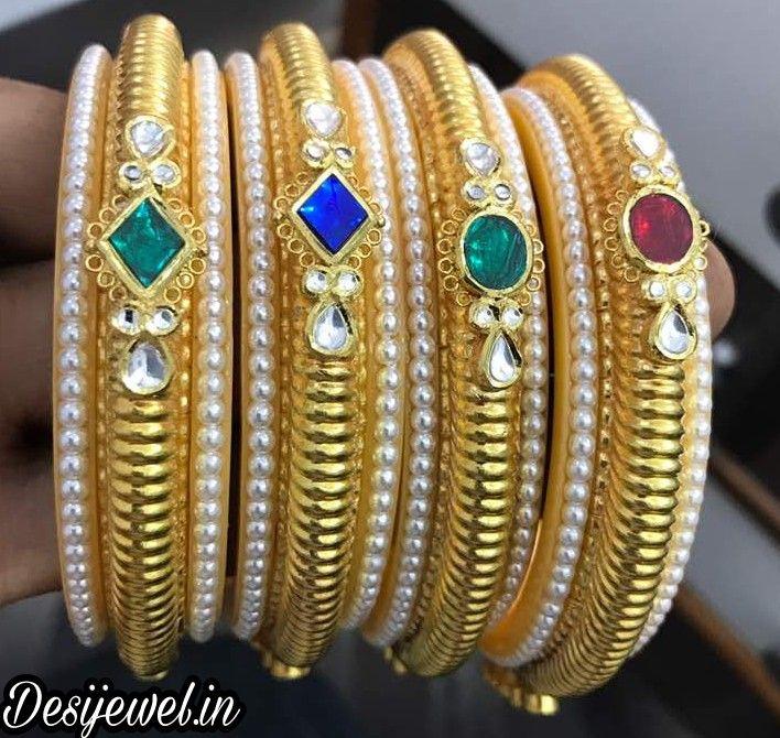 New and Latest Design of Rajasthani fancy gold Bangles 