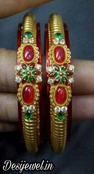 New and Latest Design of Rajasthani fancy gold Bangles 