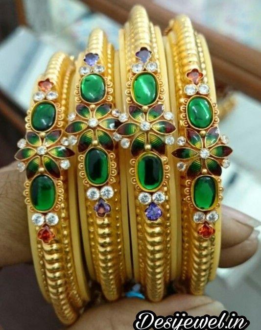 New and Latest Design of Rajasthani fancy gold Bangles 