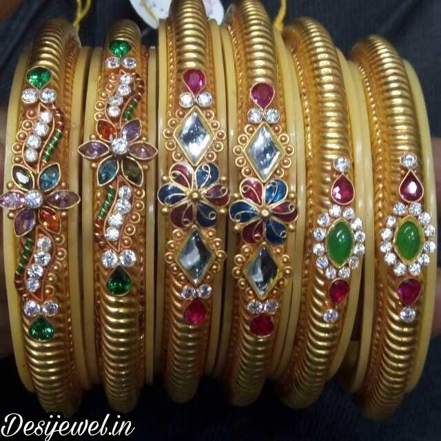 New and Latest Design of Rajasthani fancy gold Bangles 