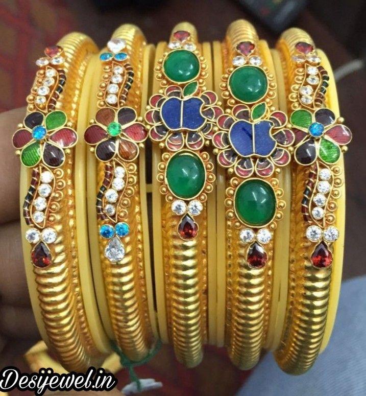 New and Latest Design of Rajasthani fancy gold Bangles 