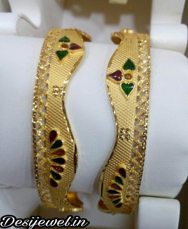 New and Latest Design of Rajasthani fancy gold Bangles 