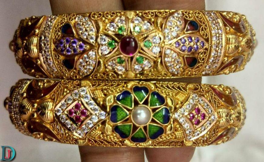 New and Latest Design of Rajasthani fancy gold Bangles 