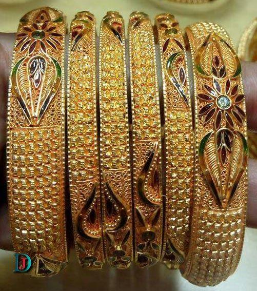 New and Latest Design of Rajasthani fancy gold Bangles 