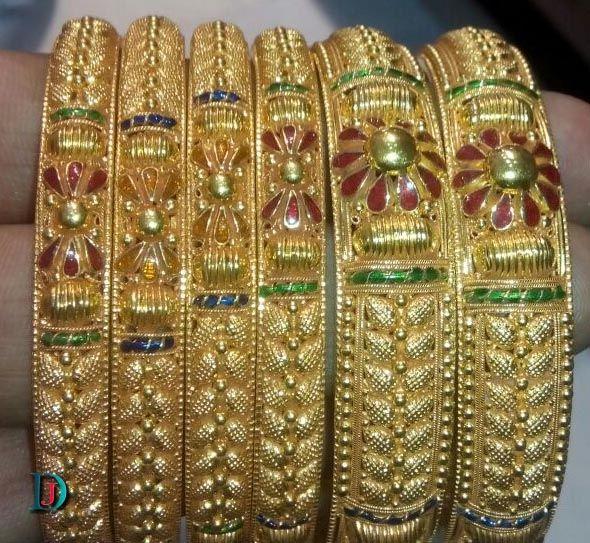 New and Latest Design of Rajasthani fancy gold Bangles 