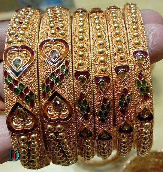 New and Latest Design of Rajasthani fancy gold Bangles 