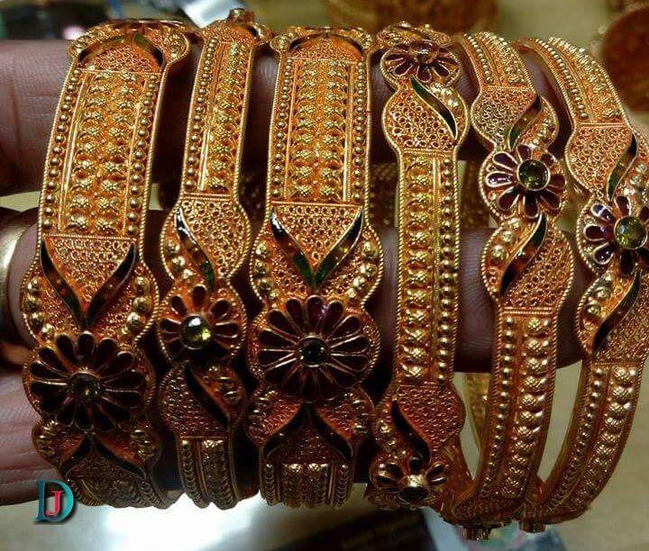 New and Latest Design of Rajasthani fancy gold Bangles 