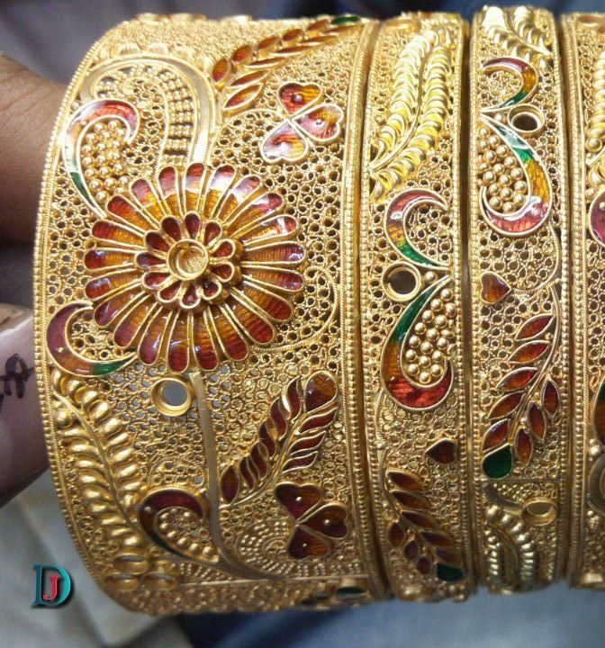 New and Latest Design of Rajasthani fancy gold Bangles 