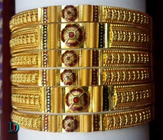 New and Latest Design of Rajasthani fancy gold Bangles 