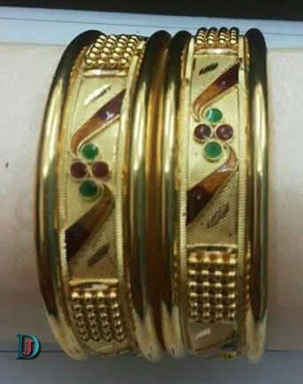 New and Latest Design of Rajasthani fancy gold Bangles 