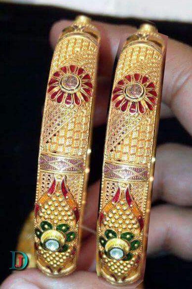 New and Latest Design of Rajasthani fancy gold Bangles 