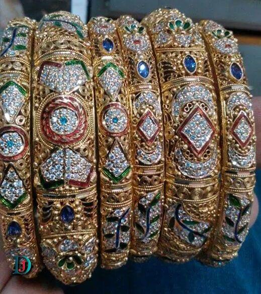 New and Latest Design of Rajasthani fancy gold Bangles 