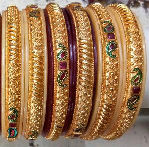 New and Latest Design of Rajasthani fancy gold Bangles 