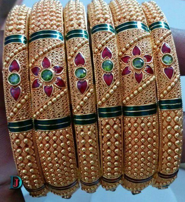 New and Latest Design of Rajasthani fancy gold Bangles 